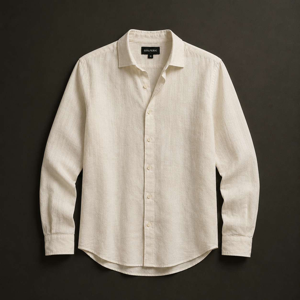 Classic Linen Shirt Ivory main image