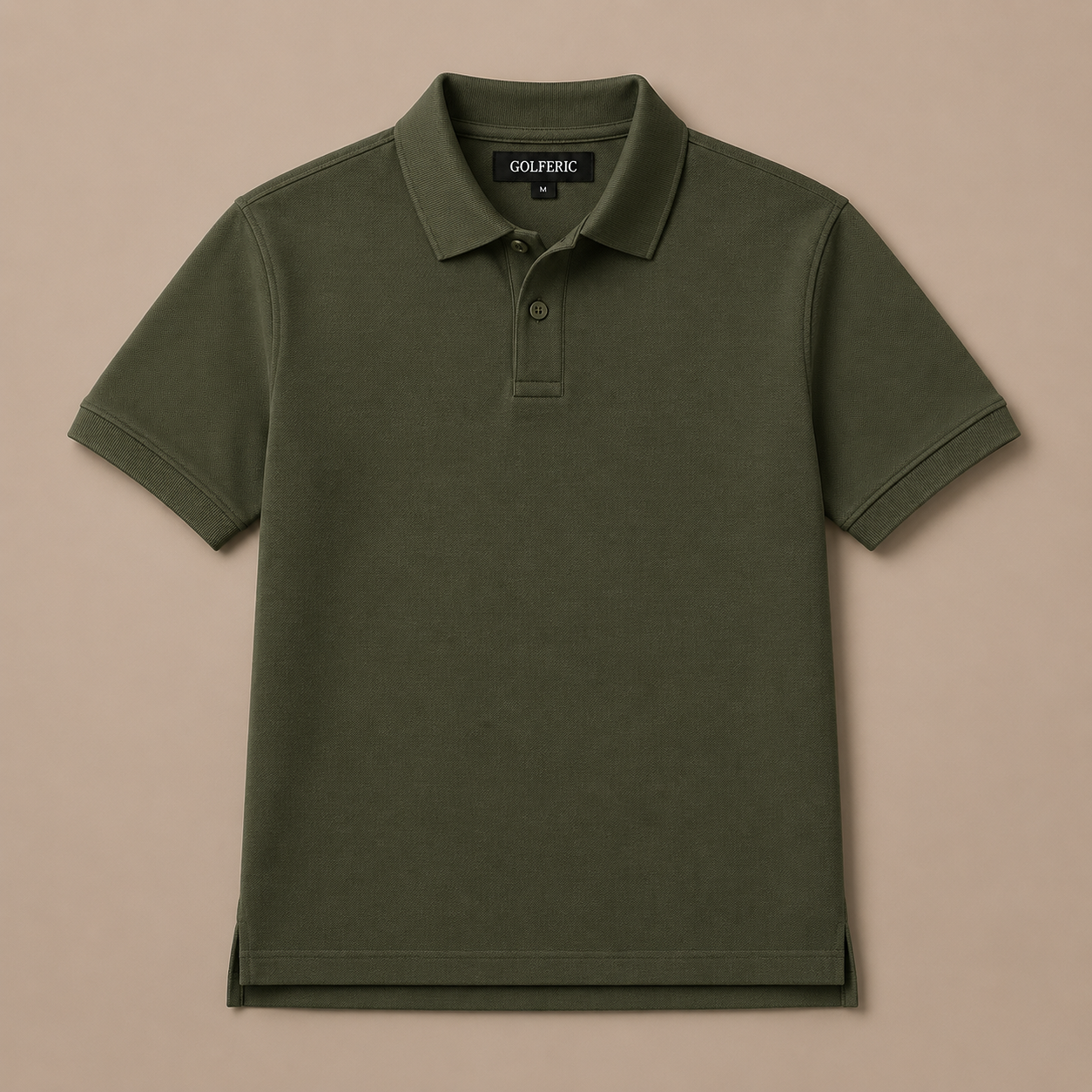 Classic Pique Polo Olive main image